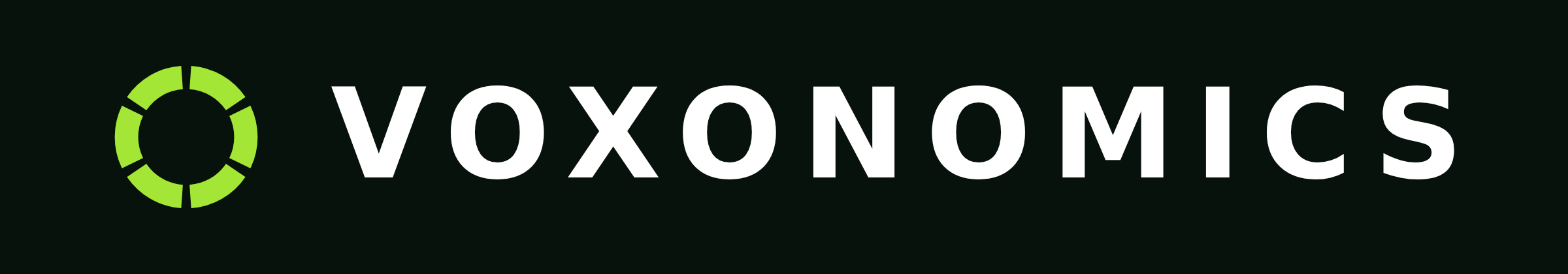 Lime mark with a white wordmark on a dark ground